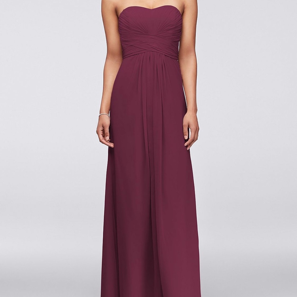 TODAY SALE David’s Bridal “Wine” Bridesmaid Dress